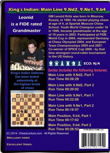 King's Indian Main Line 9.Nd2, 9.Ne1, 9.b4 - Chess Lecture - Volume 84 - Image 2