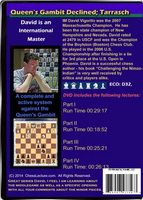 Queens's Gambit Declined - Tarrasch - Chess Lecture - Volume 80 - Image 2