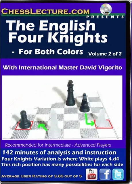 E-DVD The English Four Knights (2 DVDS) - Chess Lecture - Volume 73 - Image 2