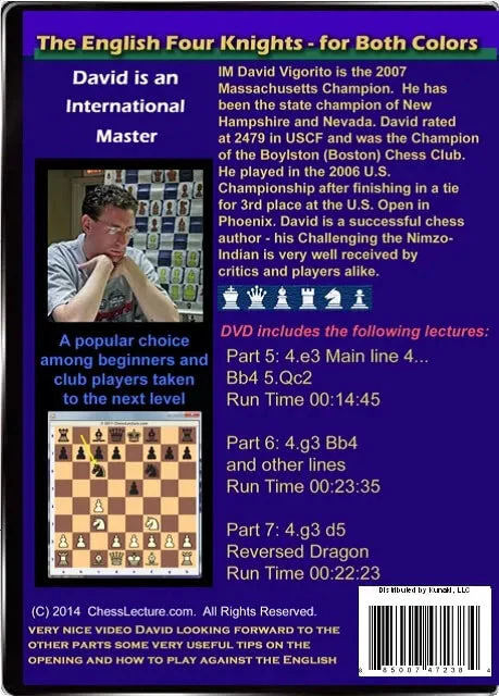 The English Four Knights (2 DVDS) - Chess Lecture - Volume 73 - Image 3
