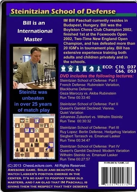 E-DVD Steinitzian School of Defense - Chess Lecture - Volume. 54 - Image 2
