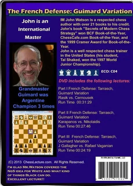 E-DVD The French Defense: Guimard Variation - Chess Lecture - Volume 55 - Image 2