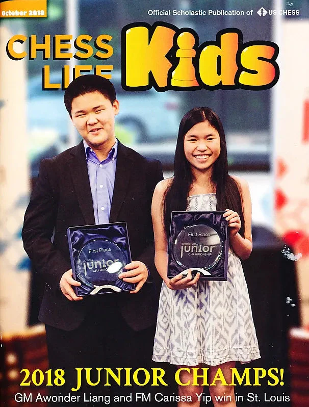 CLEARANCE - Chess Life For Kids Magazine - October 2018 Issue