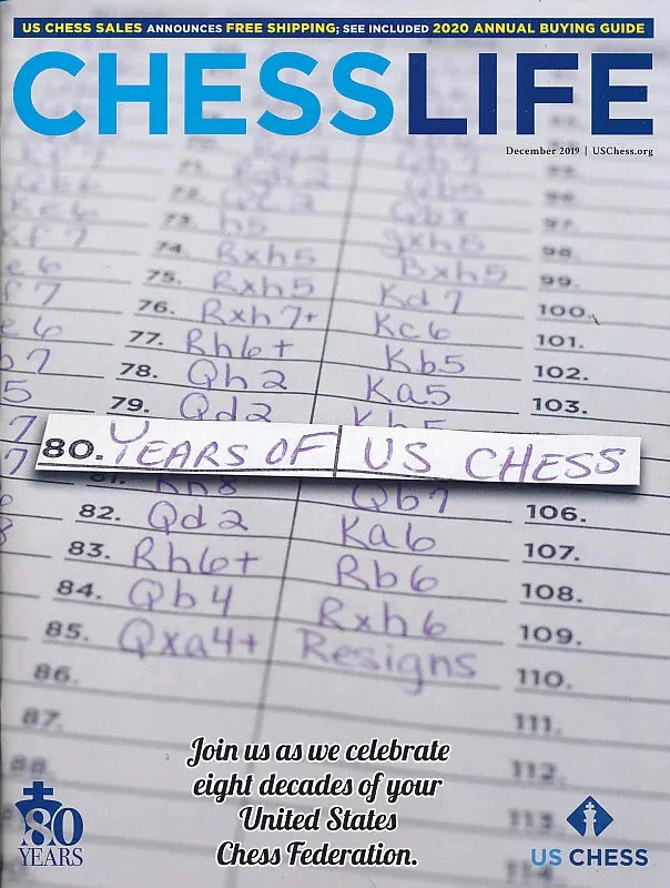 CLEARANCE - Chess Life Magazine - December 2019 Issue
