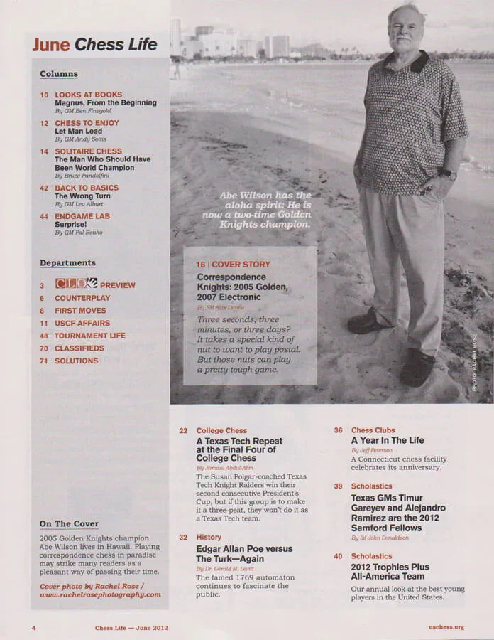CLEARANCE - Chess Life Magazine - June 2012 Issue - Image 2