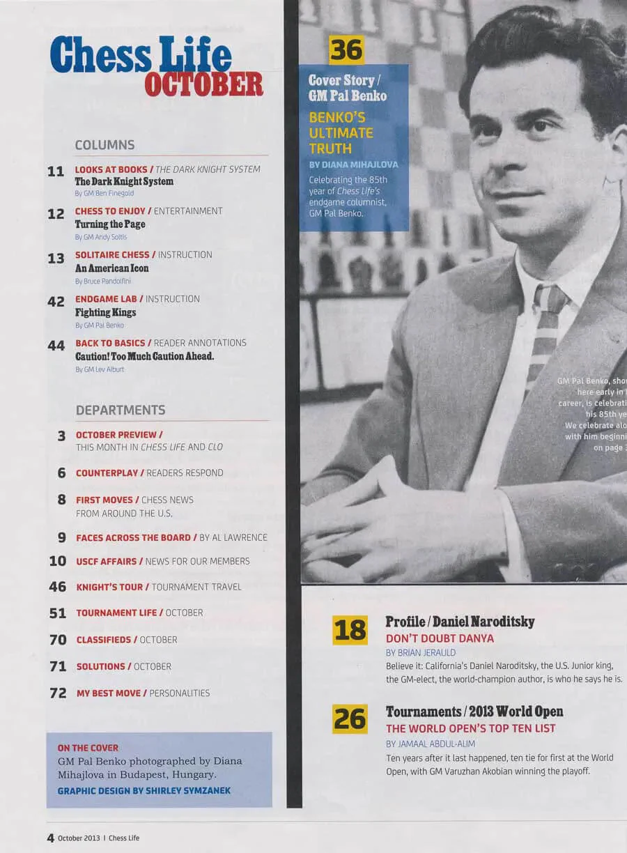 CLEARANCE - Chess Life Magazine - October 2013 Issue - Image 2