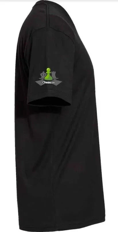 Chess.Com CAP+SIG Chess T-Shirt - BLACK - Image 4