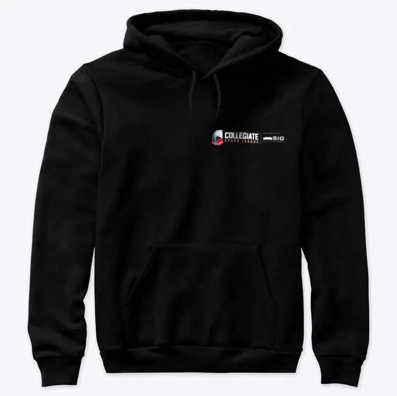 Black ChessCom NEW Collegiate Chess League Hoodie- XXLarge (XXL) - Add $2