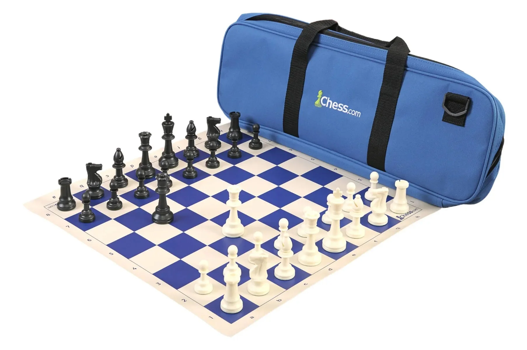Chess.com Deluxe Chess Set Combination and Triple Weighted Regulation Pieces | Vinyl Chess Board | Deluxe Bag - Image 4