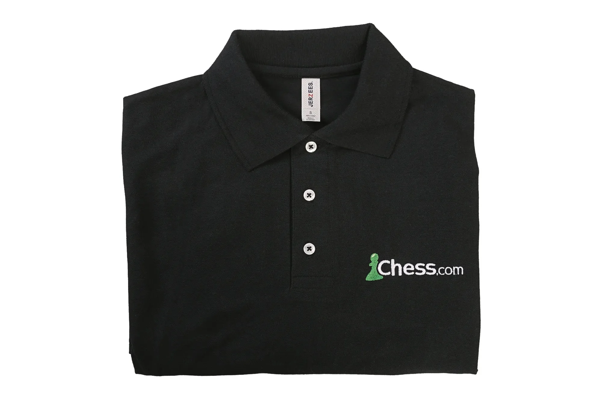 Chesscom New Black Polo-Mens-Black-Double Extra Large (XXL) - Add $2 - Image 2