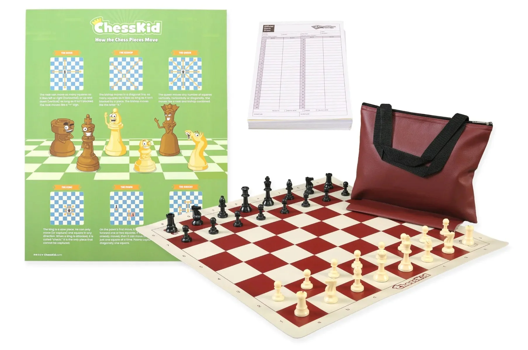 Burgundy Bag/Red Board - Triple Weighted