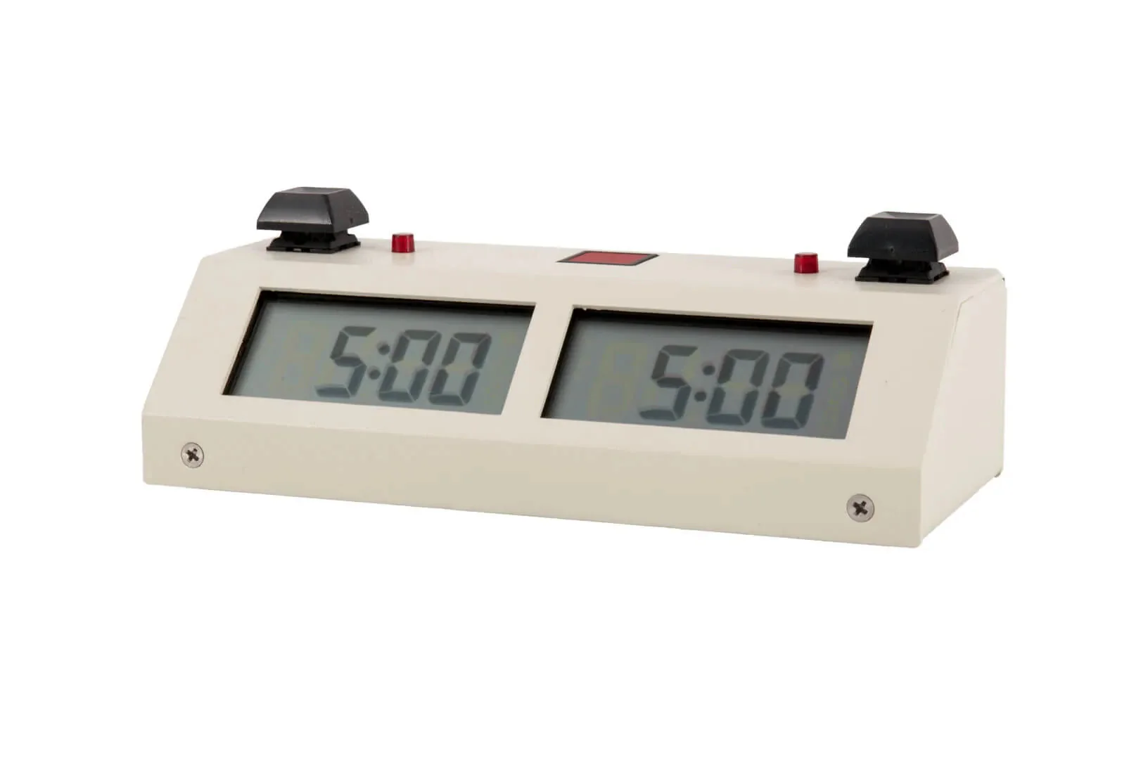 Chronos GX Digital Game Clock - BUTTON - White with Carrying Bag - Image 3