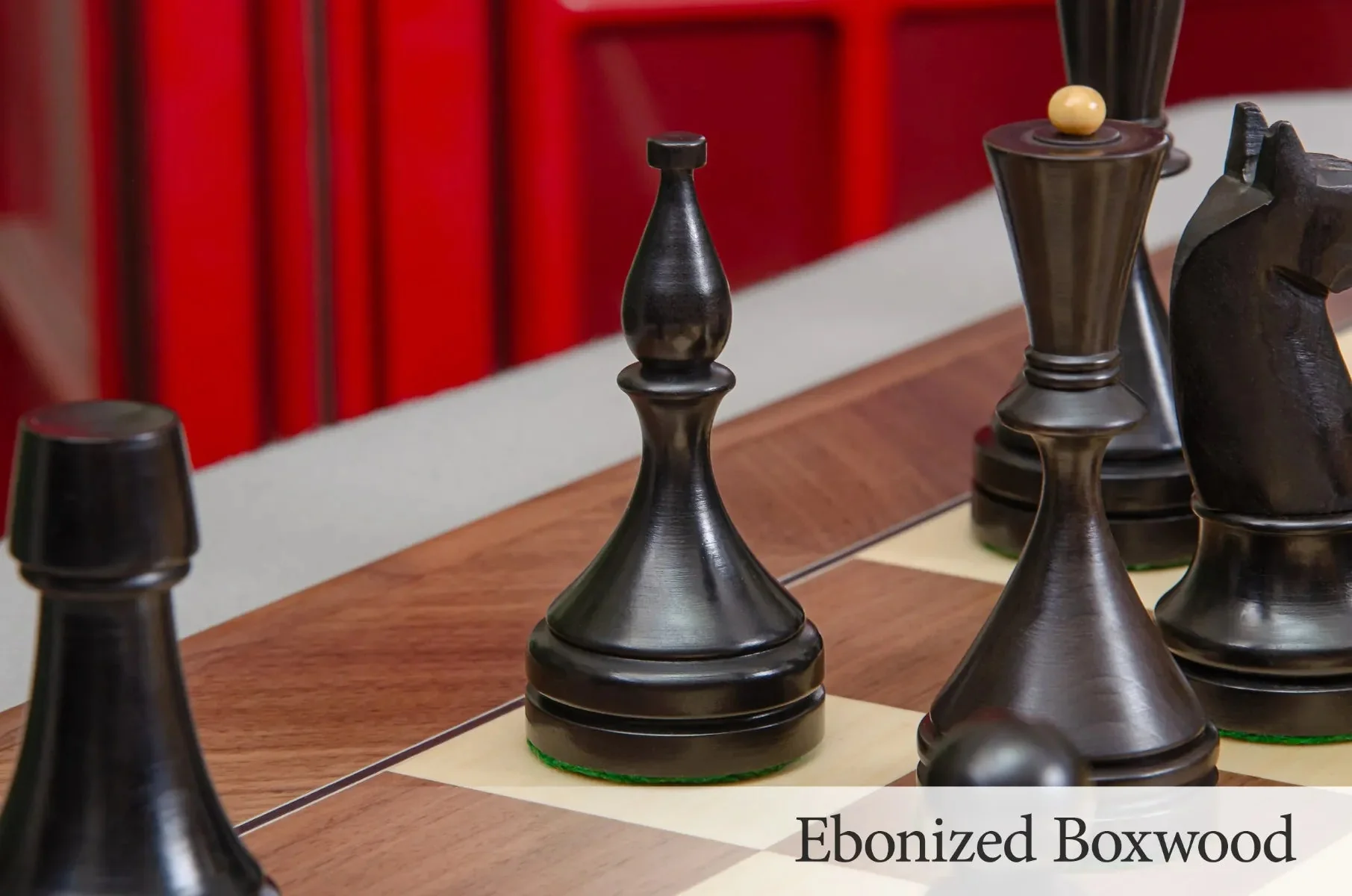The Circa 1961 Baku Series Wood Chess Pieces - 4.2" King - Image 10