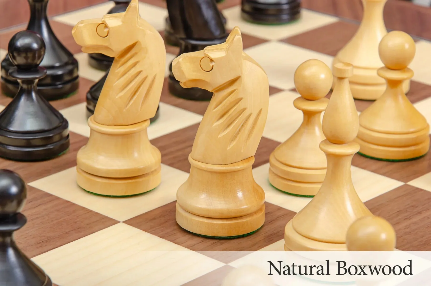 The Circa 1961 Baku Series Wood Chess Pieces - 4.2" King - Image 11