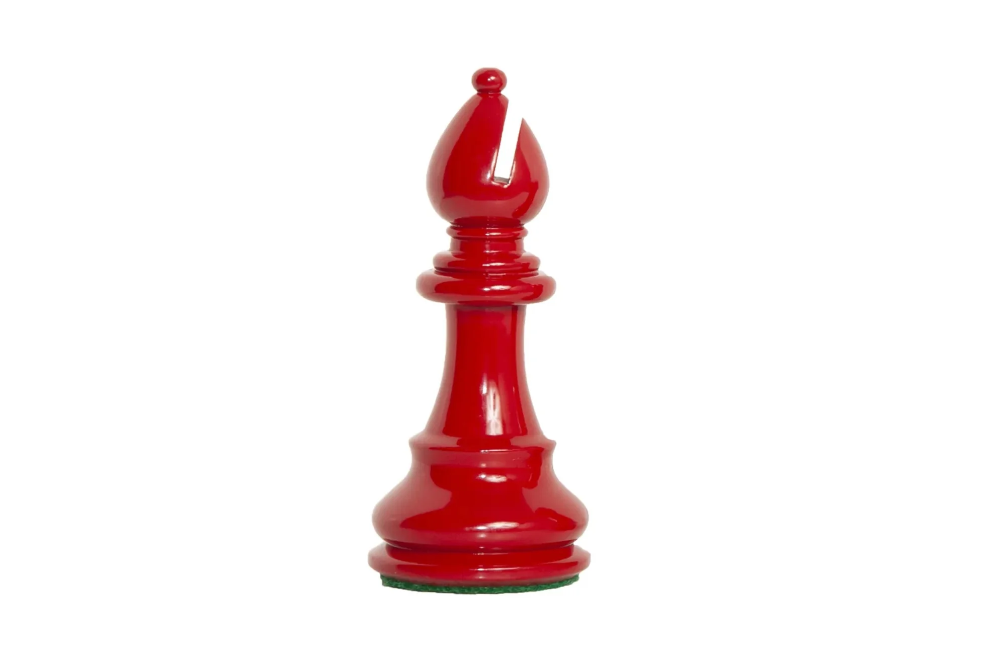 Classic Paperweight - Red Lacquered Boxwood - Bishop