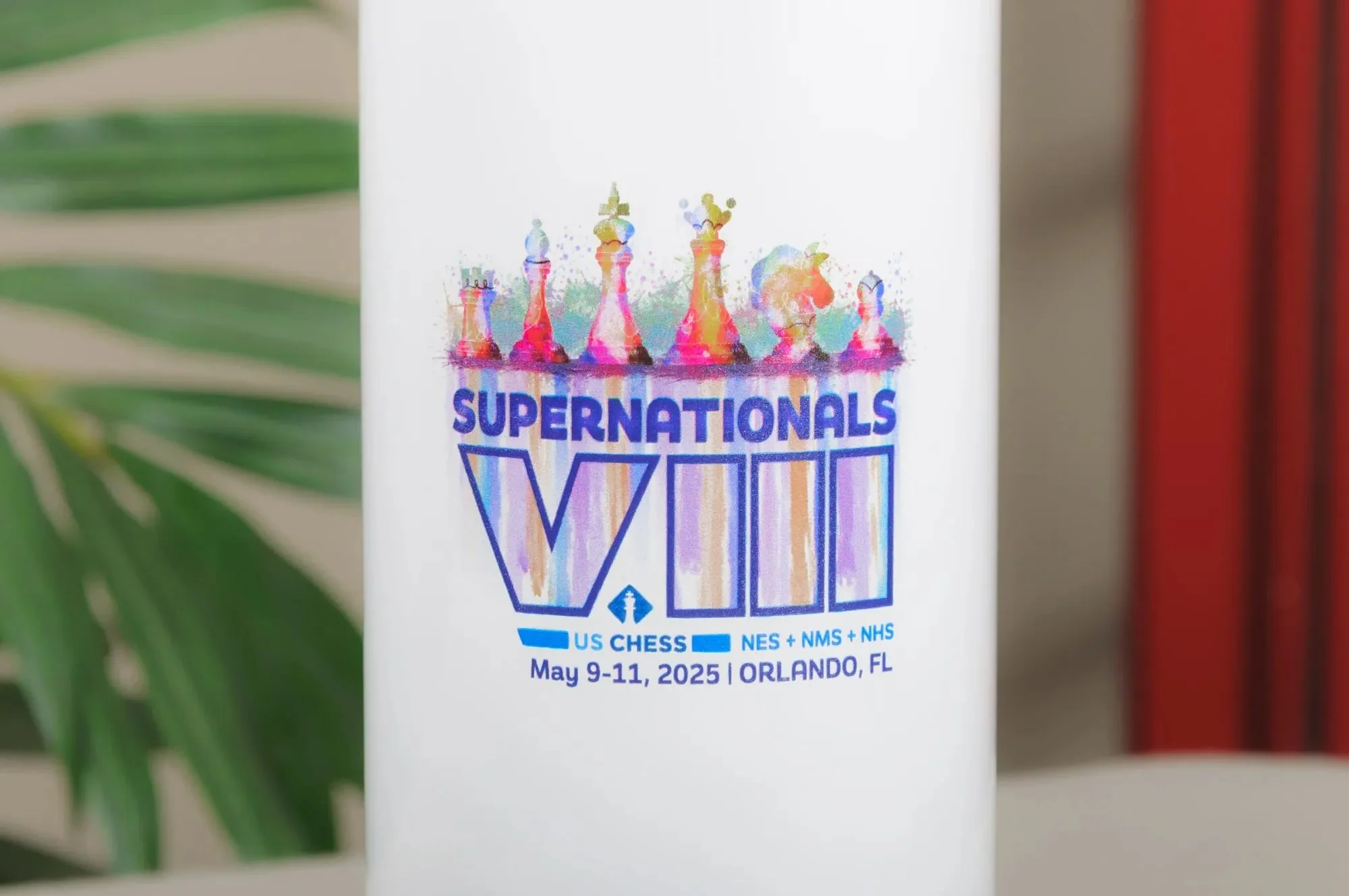 CLEARANCE - 2025 SuperNationals VIII 20 oz. White Water Bottle - Image 2