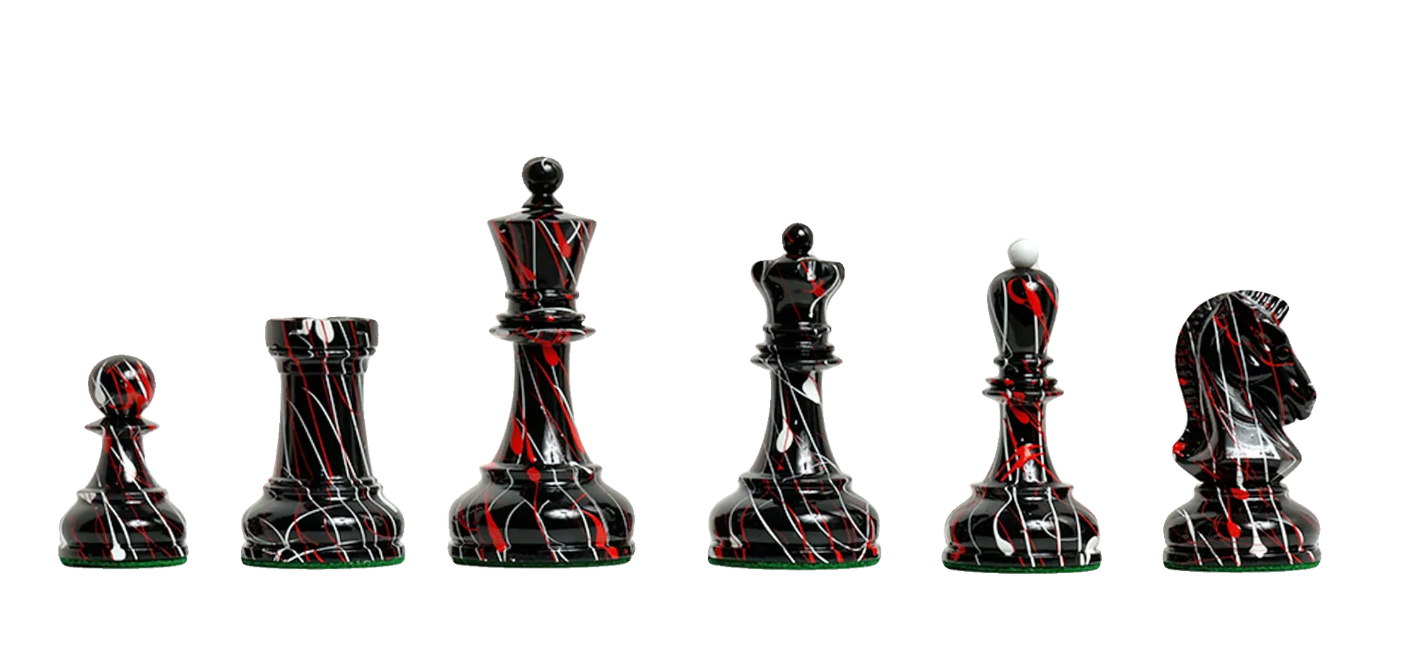 Black and White Hand Painted