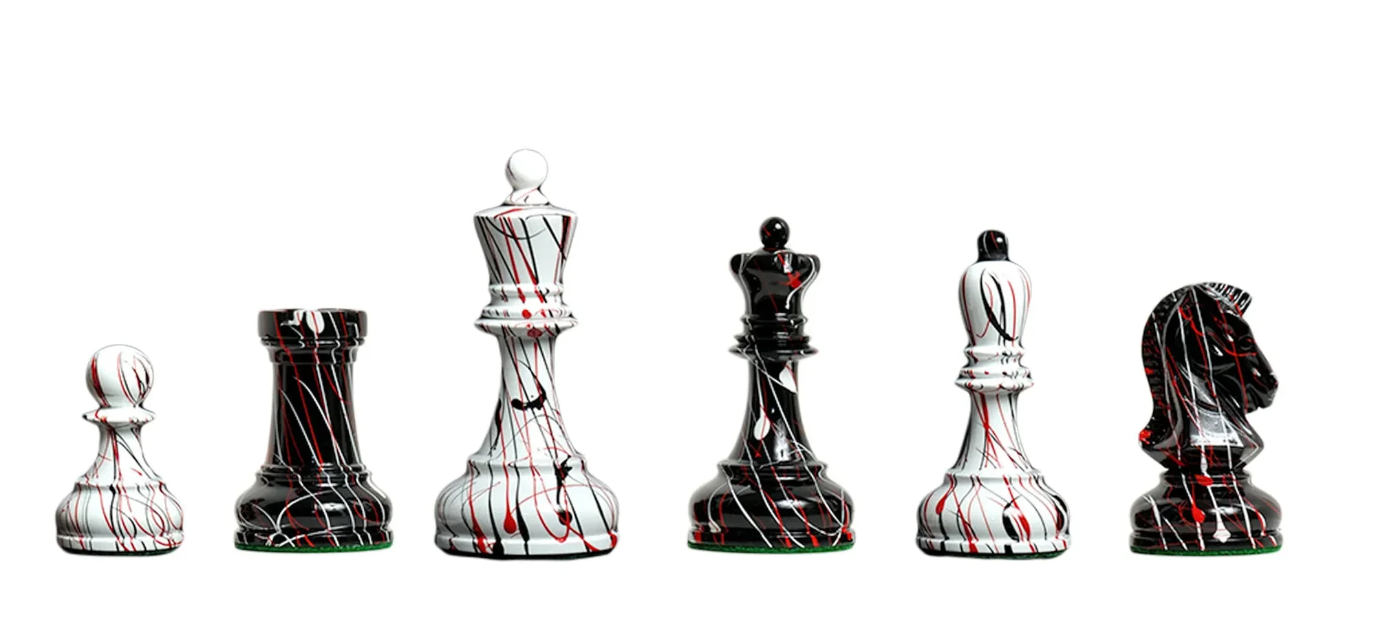 Black and White Hand Painted - Image 2