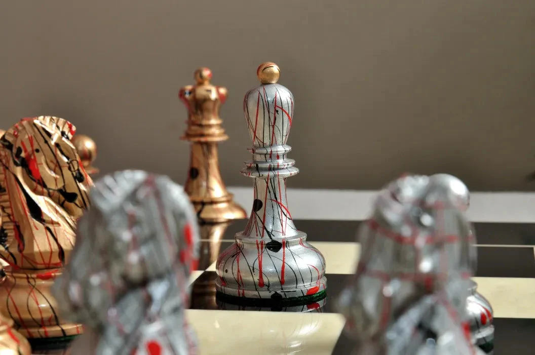 Gold and Silver Hand Painted - Image 9