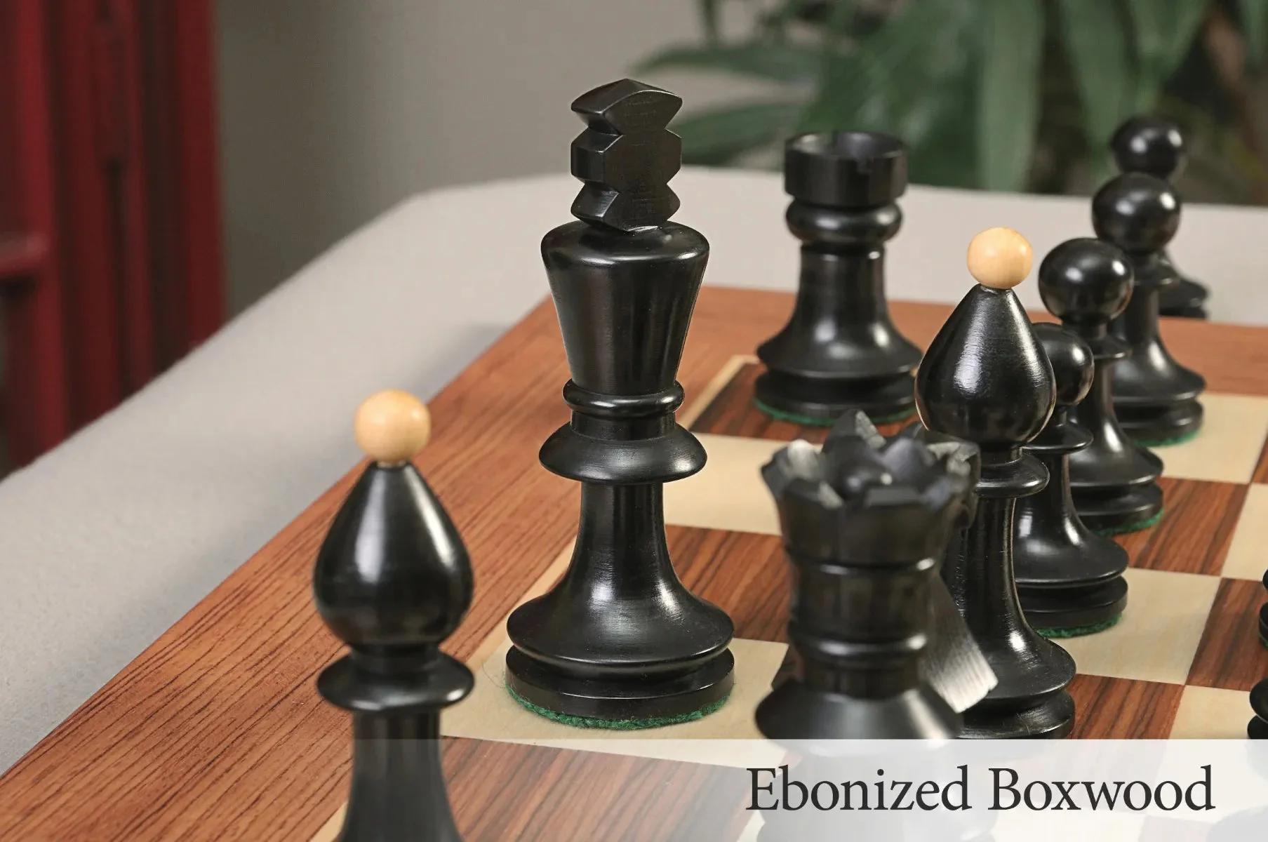 CLEARANCE - The Hungarian II Series Chess Pieces - 3.875" King - Image 48