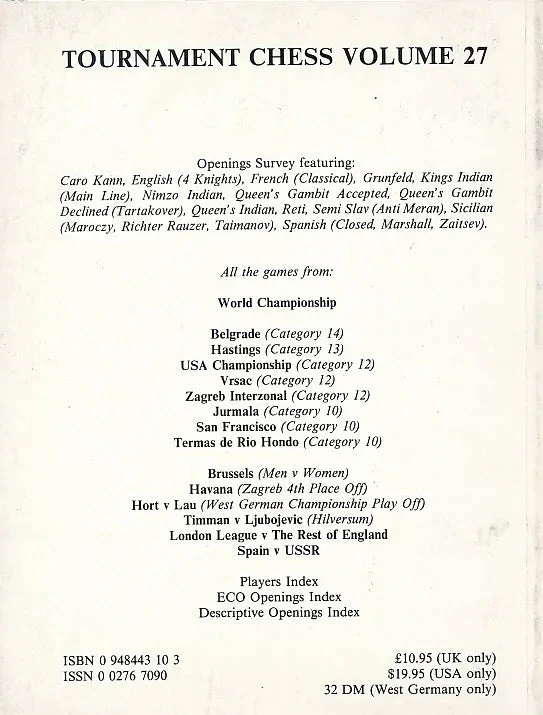 CLEARANCE - Tournament Chess - Volume 27 - Image 3