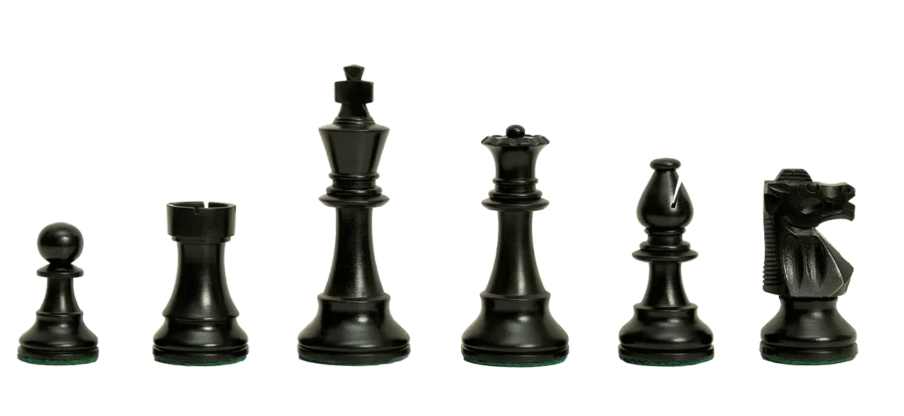 Ebonized Boxwood and Natural Boxwood