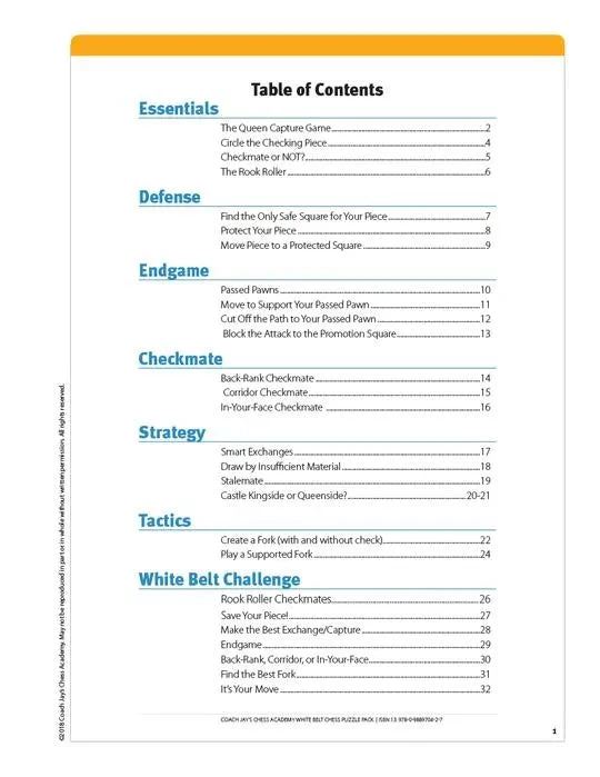 Coach Jay's Chess Academy - #1 White Belt Puzzles - Image 6