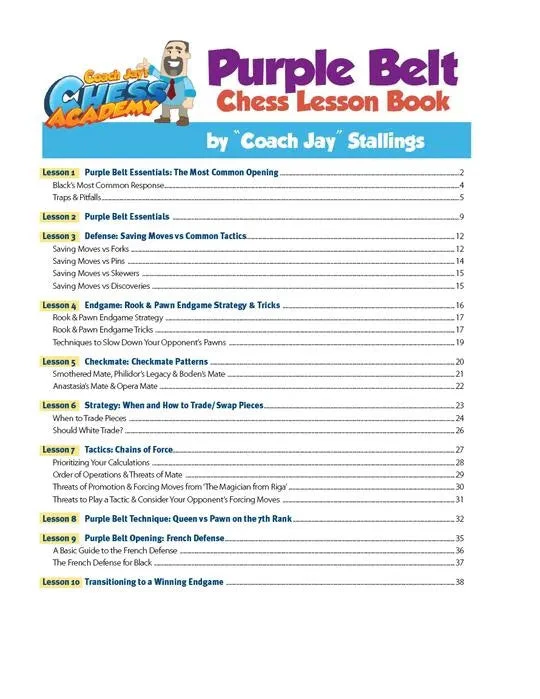 Coach Jay's Chess Academy - #5 Purple Belt Lessons - Image 5