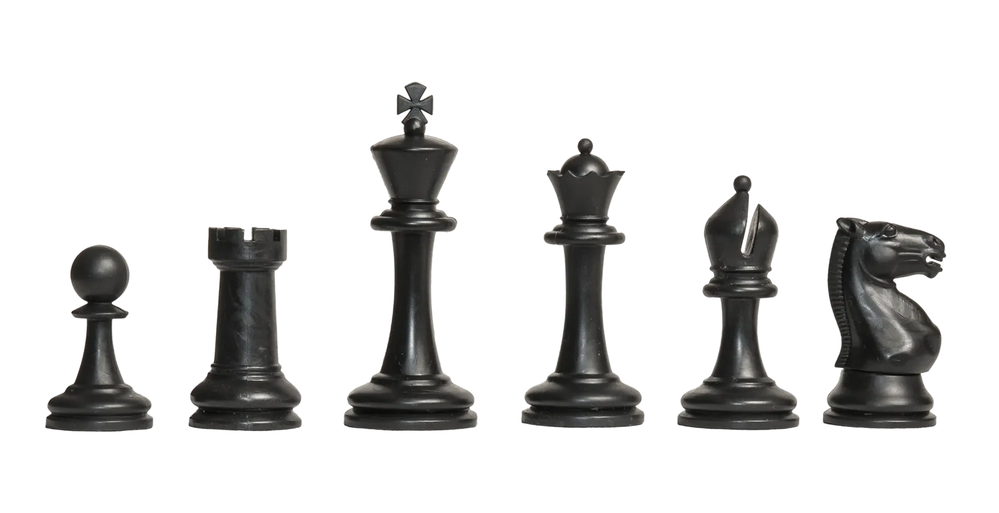 The Competition Series Plastic Chess Pieces - 3.75" King Height