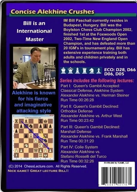 E-DVD Concise Alekhine Crushes - Chess Lecture - Volume 110 - Image 2