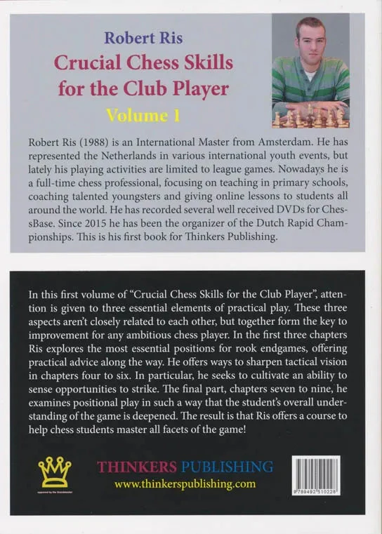 CLEARANCE - Crucial Chess Skills for the Club Player - Vol. 1 - Image 2