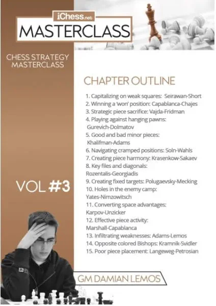 MASTERCLASS - Damian Lemos' Strategy Chess Masterclass - GM Damian Lemos - Over 9 hours of Content! - Volume 3 - Image 2