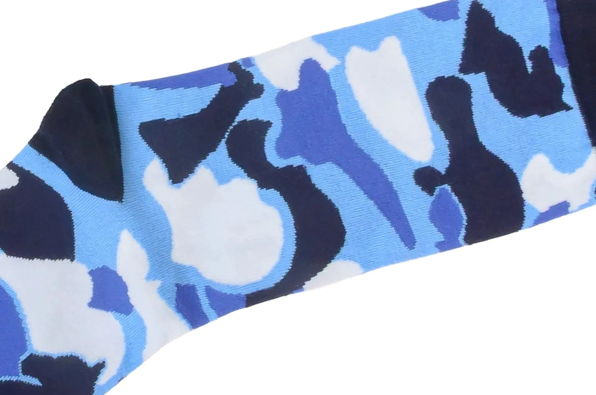 Dark Blue Camo with Black Chess Socks - Image 2
