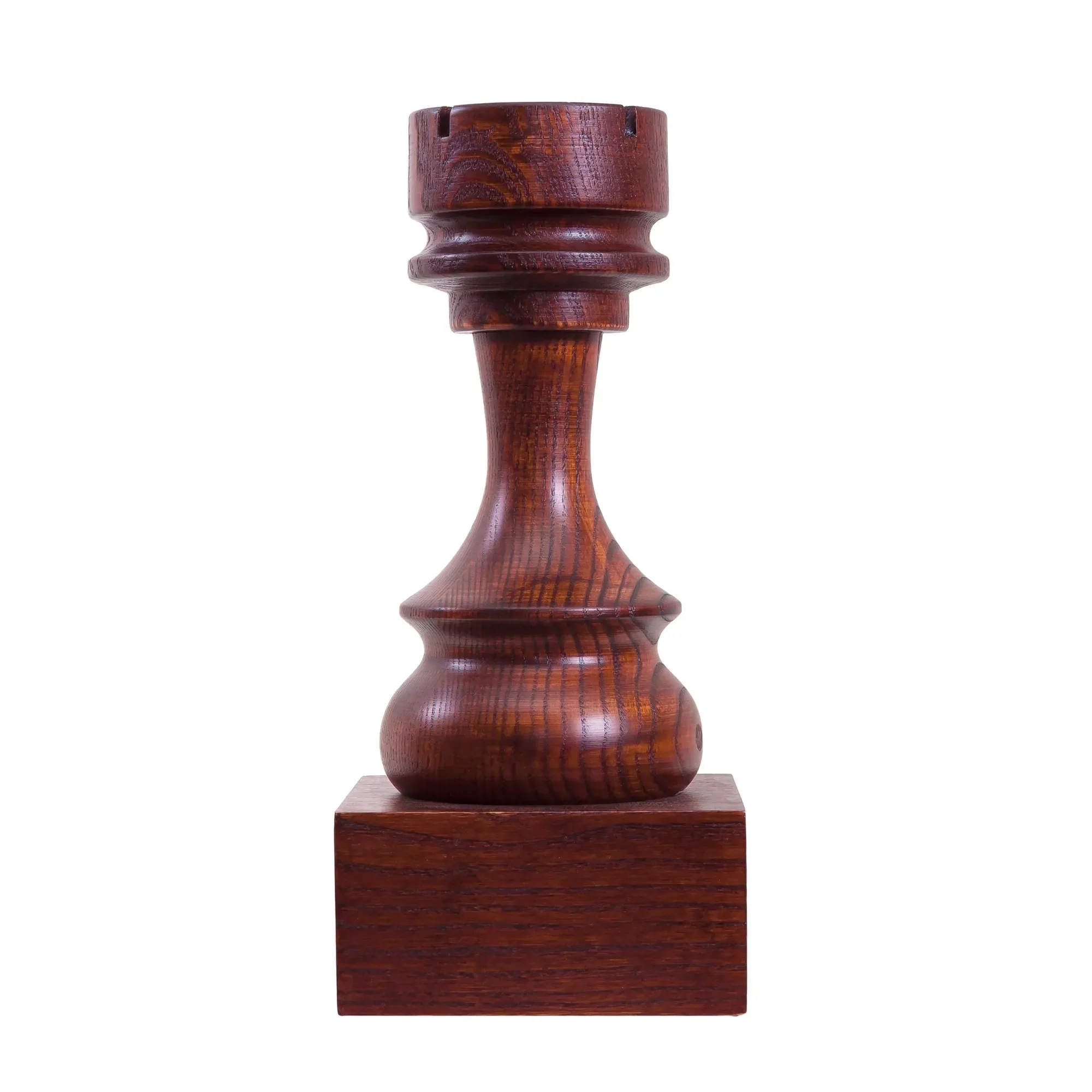 Decorative Wood Chess Piece - Rook - Image 2