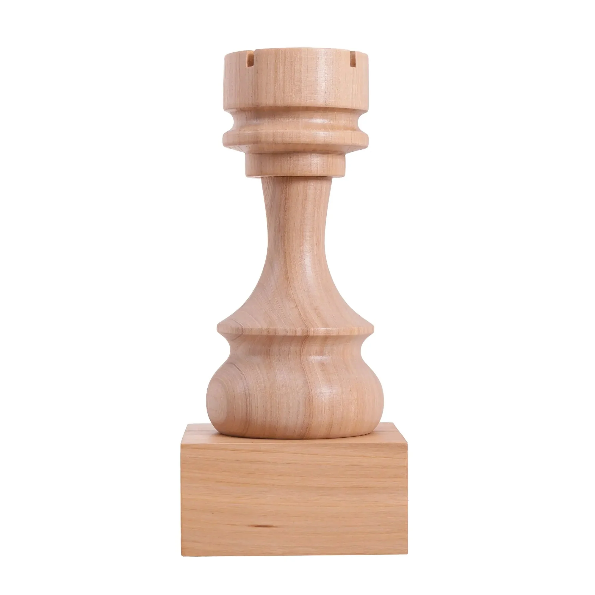Decorative Wood Chess Piece - Rook - Image 3
