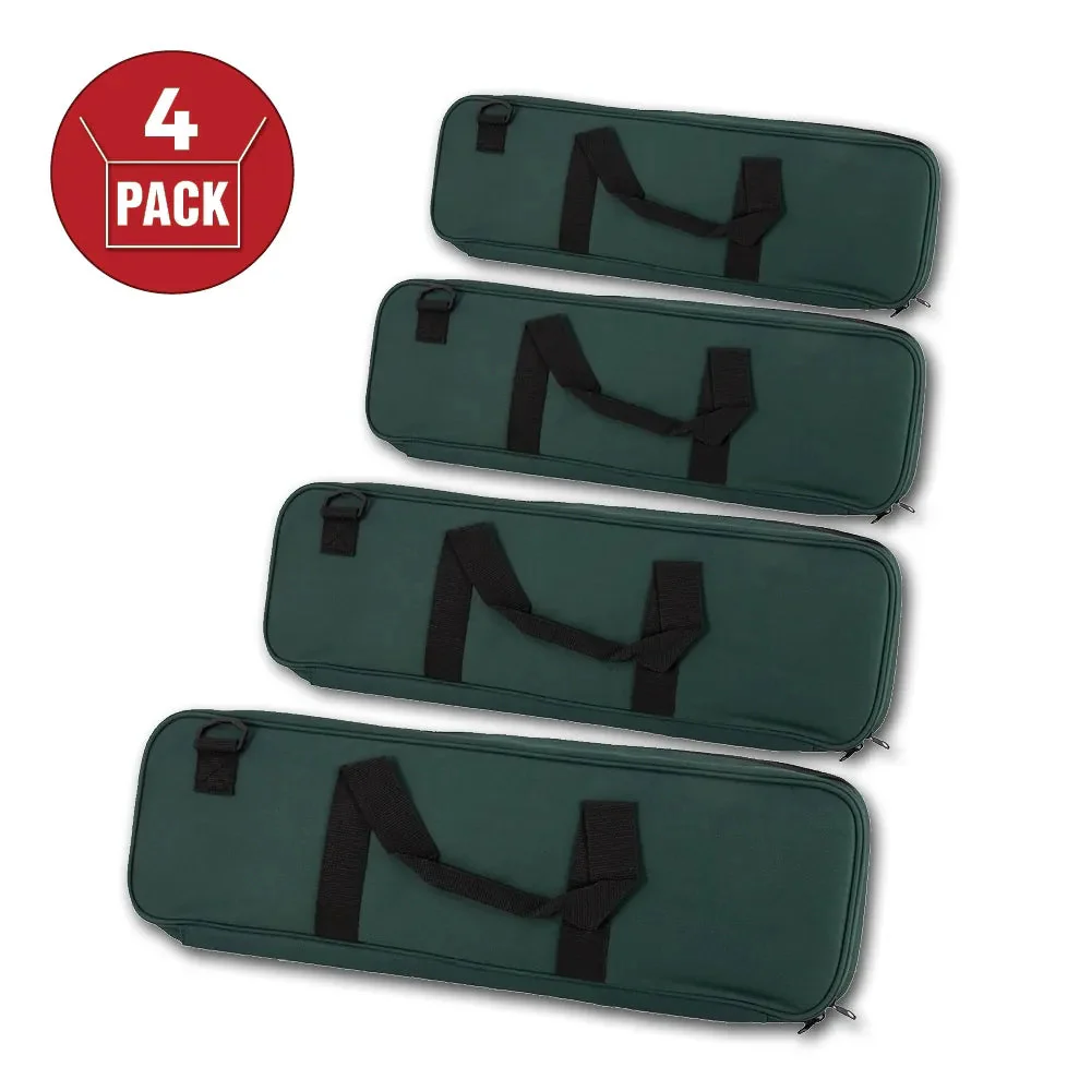 US Chess Federation's Deluxe Chess Bag - Forest Green (4 Pack)