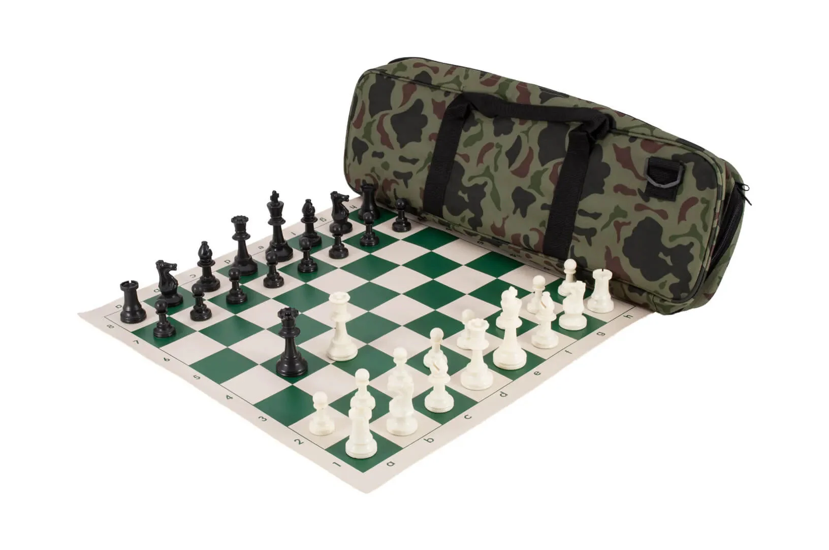 Deluxe Chess Set Combination and Single Weighted Regulation Pieces | Vinyl Chess Board | Deluxe Bag - Image 13