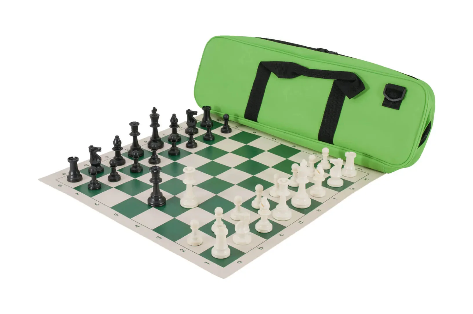 Deluxe Chess Set Combination - Solid Plastic Regulation Pieces | Vinyl Chess Board | Deluxe Bag - Image 19
