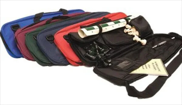 Deluxe Chess Set Combination - Solid Plastic Regulation Pieces | Vinyl Chess Board | Deluxe Bag - Image 2