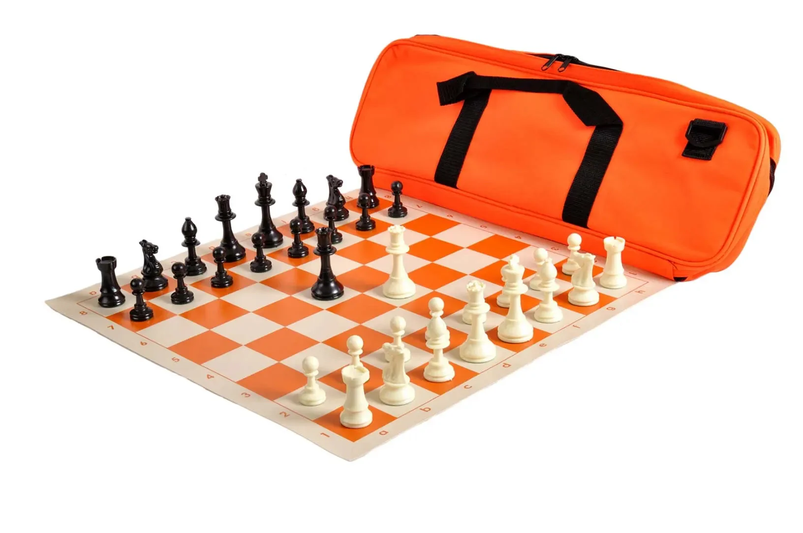 Deluxe Chess Set Combination - Solid Plastic Regulation Pieces | Vinyl Chess Board | Deluxe Bag - Image 24