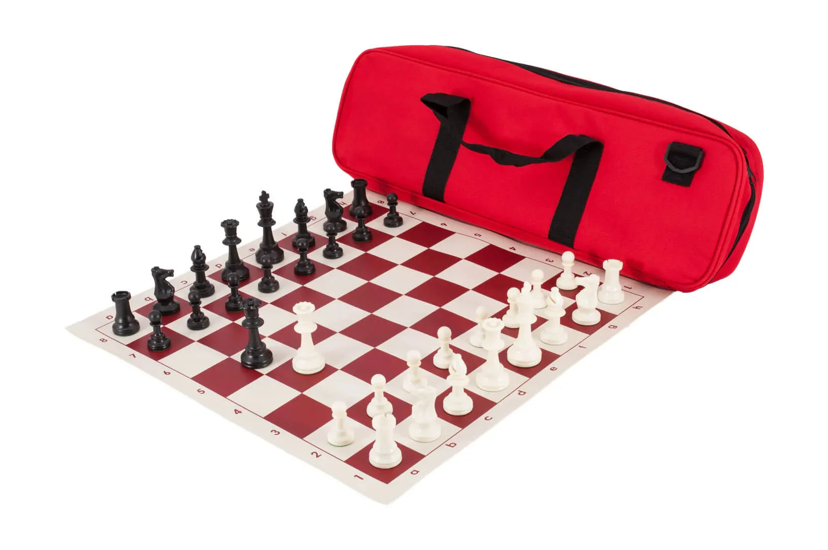 Deluxe Chess Set Combination and Single Weighted Regulation Pieces | Vinyl Chess Board | Deluxe Bag - Image 17