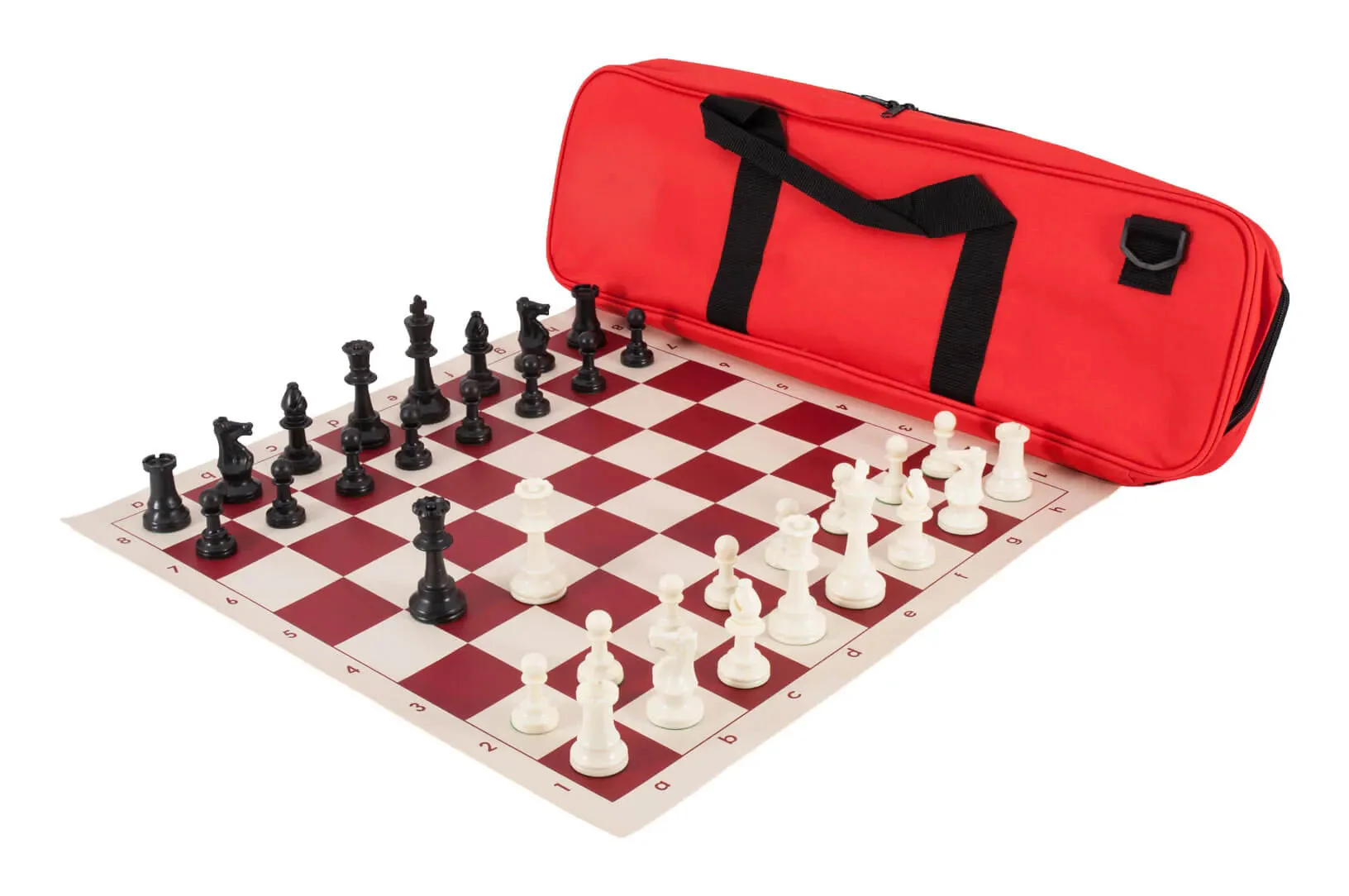Deluxe Chess Set Combination and Single Weighted Regulation Pieces | Vinyl Chess Board | Deluxe Bag - Image 21