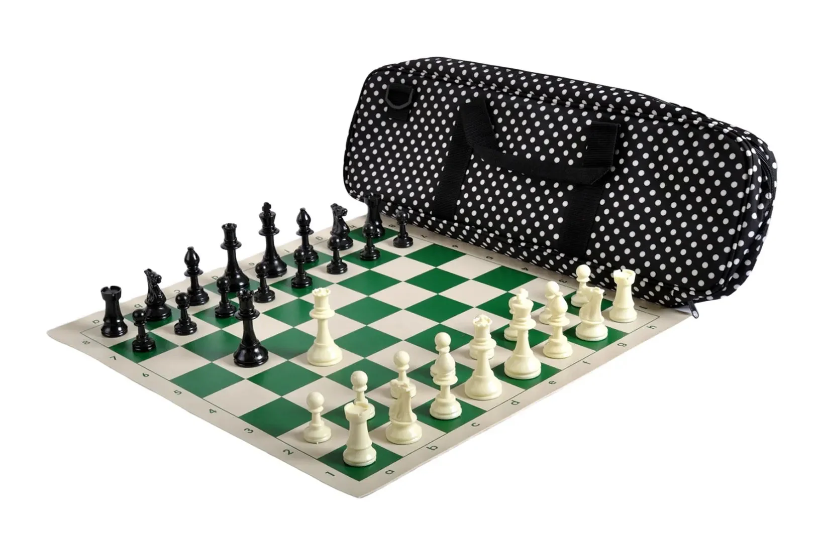 Deluxe Chess Set Combination and Single Weighted Regulation Pieces | Vinyl Chess Board | Deluxe Bag - Image 24