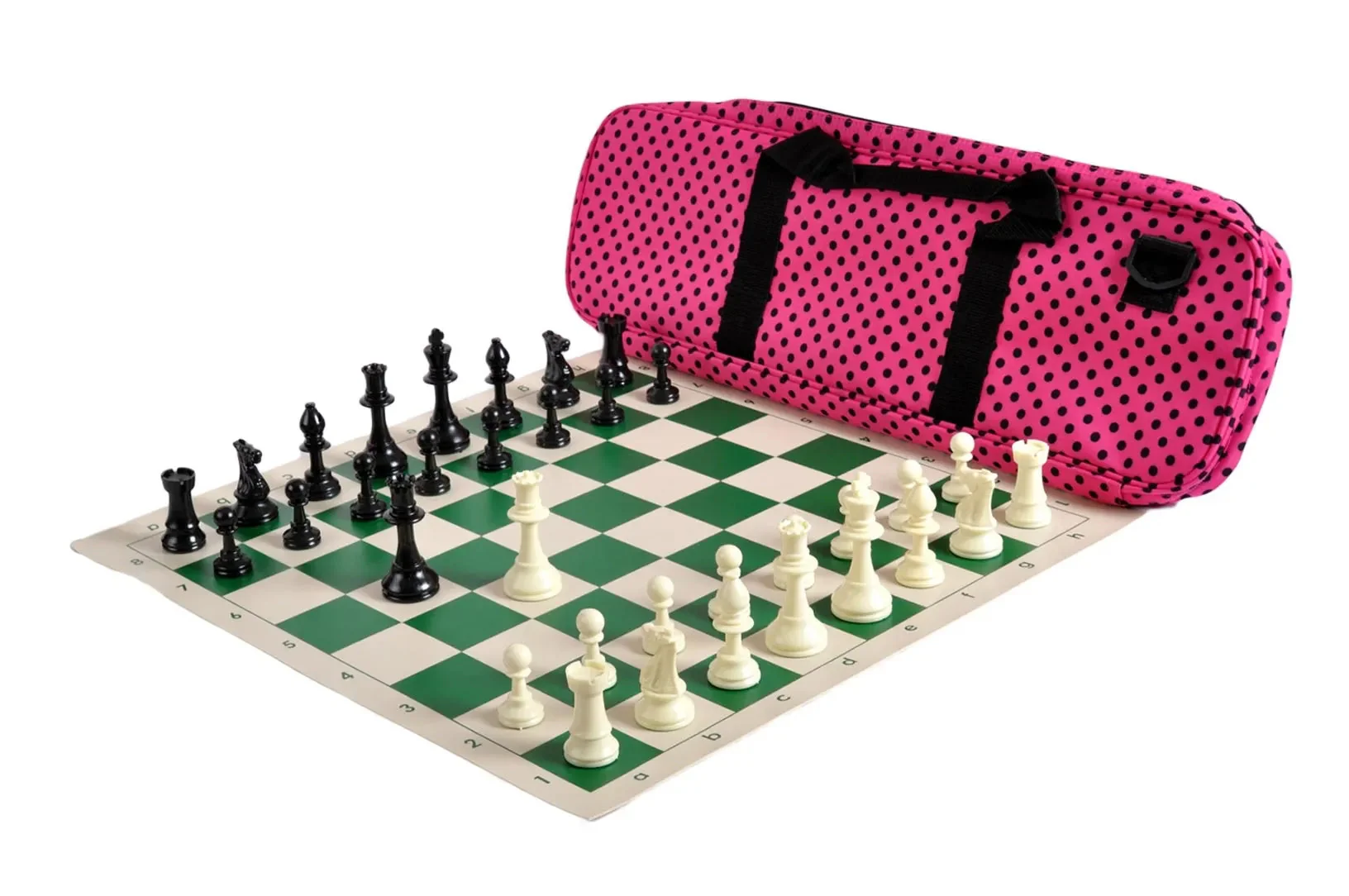Deluxe Chess Set Combination and Single Weighted Regulation Pieces | Vinyl Chess Board | Deluxe Bag - Image 27