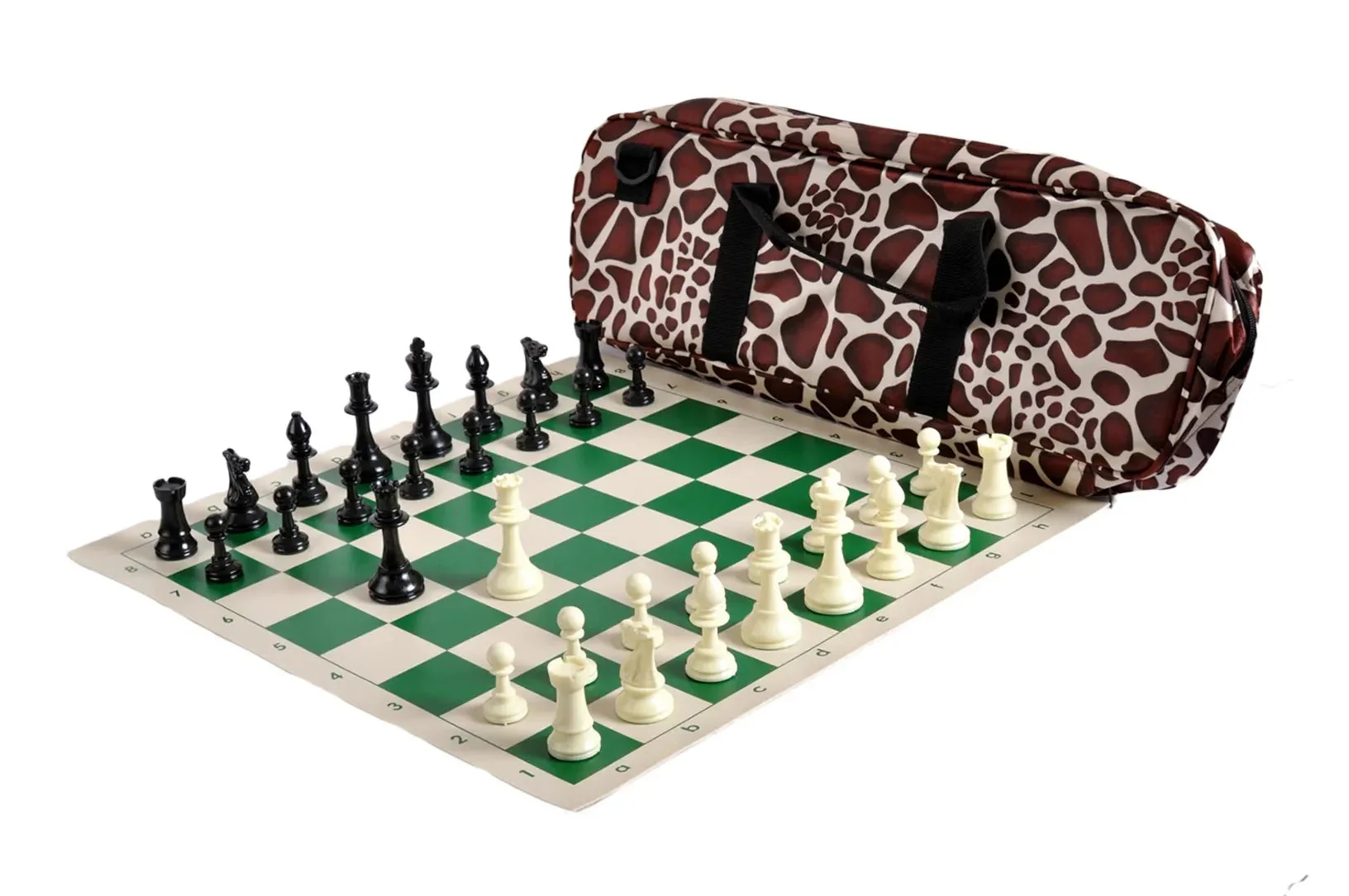 Deluxe Chess Set Combination and Single Weighted Regulation Pieces | Vinyl Chess Board | Deluxe Bag - Image 34