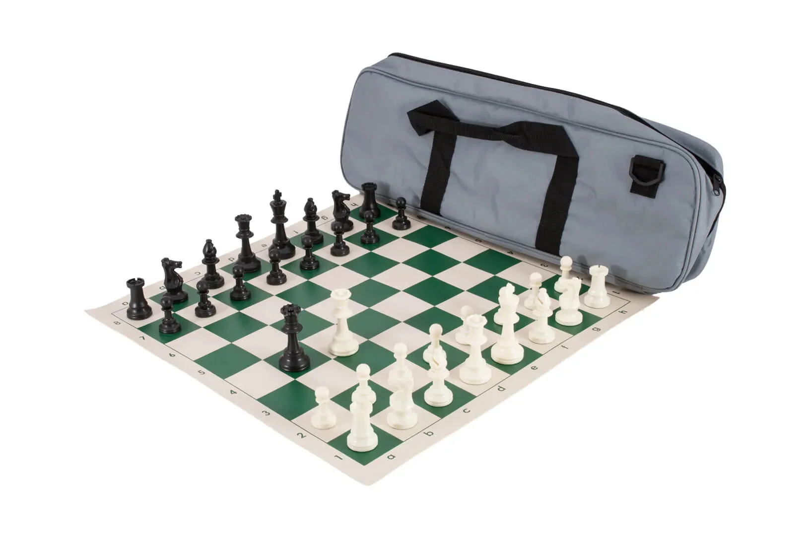Deluxe Chess Set Combination and Single Weighted Regulation Pieces | Vinyl Chess Board | Deluxe Bag - Image 7