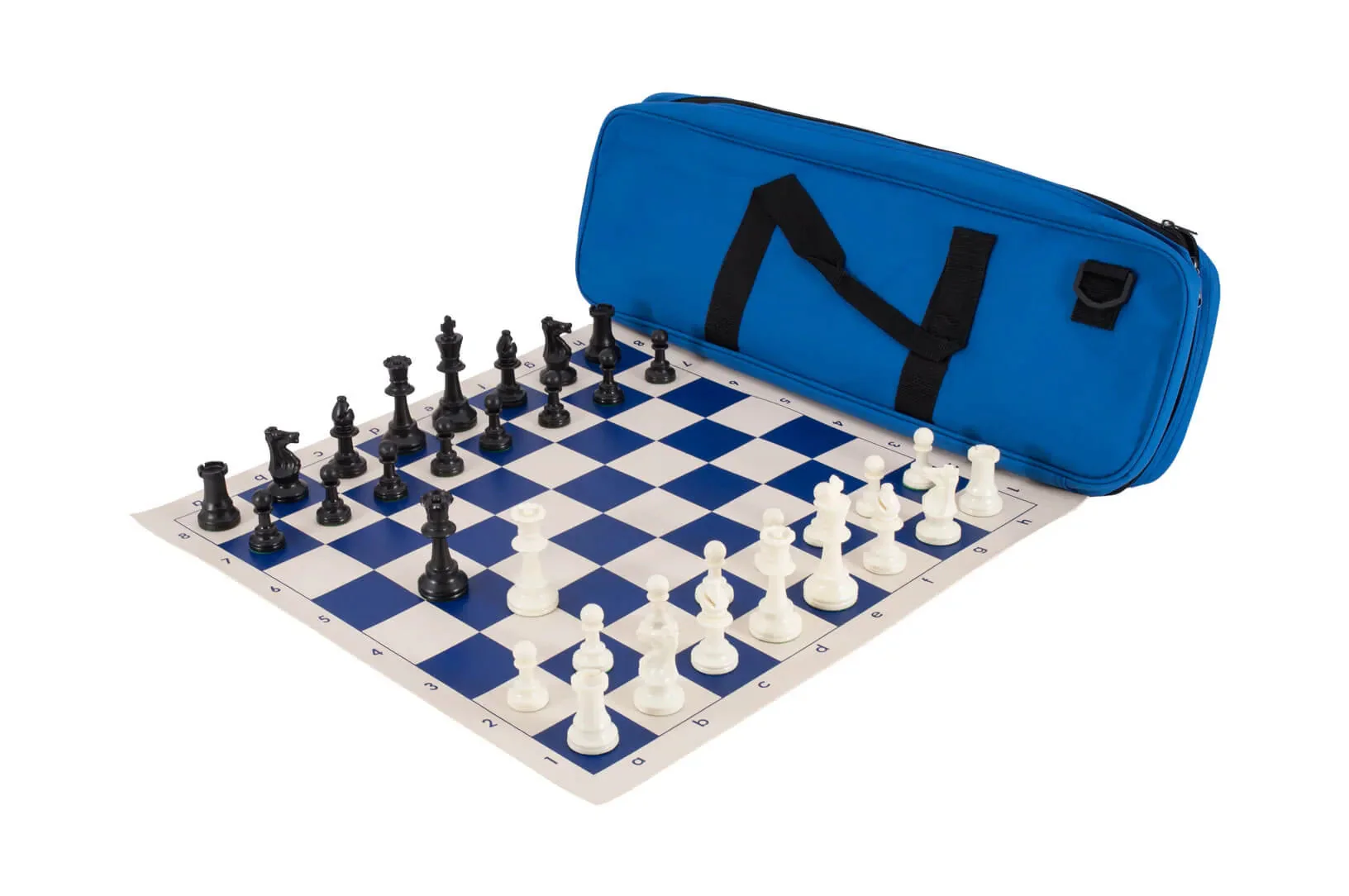 Deluxe Chess Set Combination and Single Weighted Regulation Pieces | Vinyl Chess Board | Deluxe Bag - Image 9