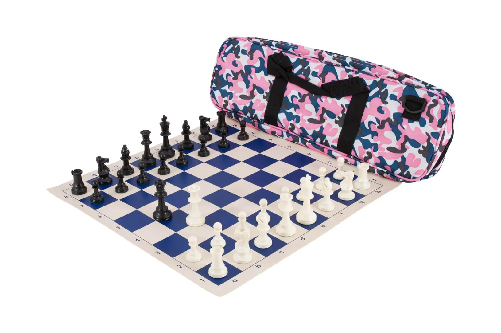 Deluxe Chess Set Combination and Triple Weighted Regulation Pieces | Vinyl Chess Board | Deluxe Bag - Image 9