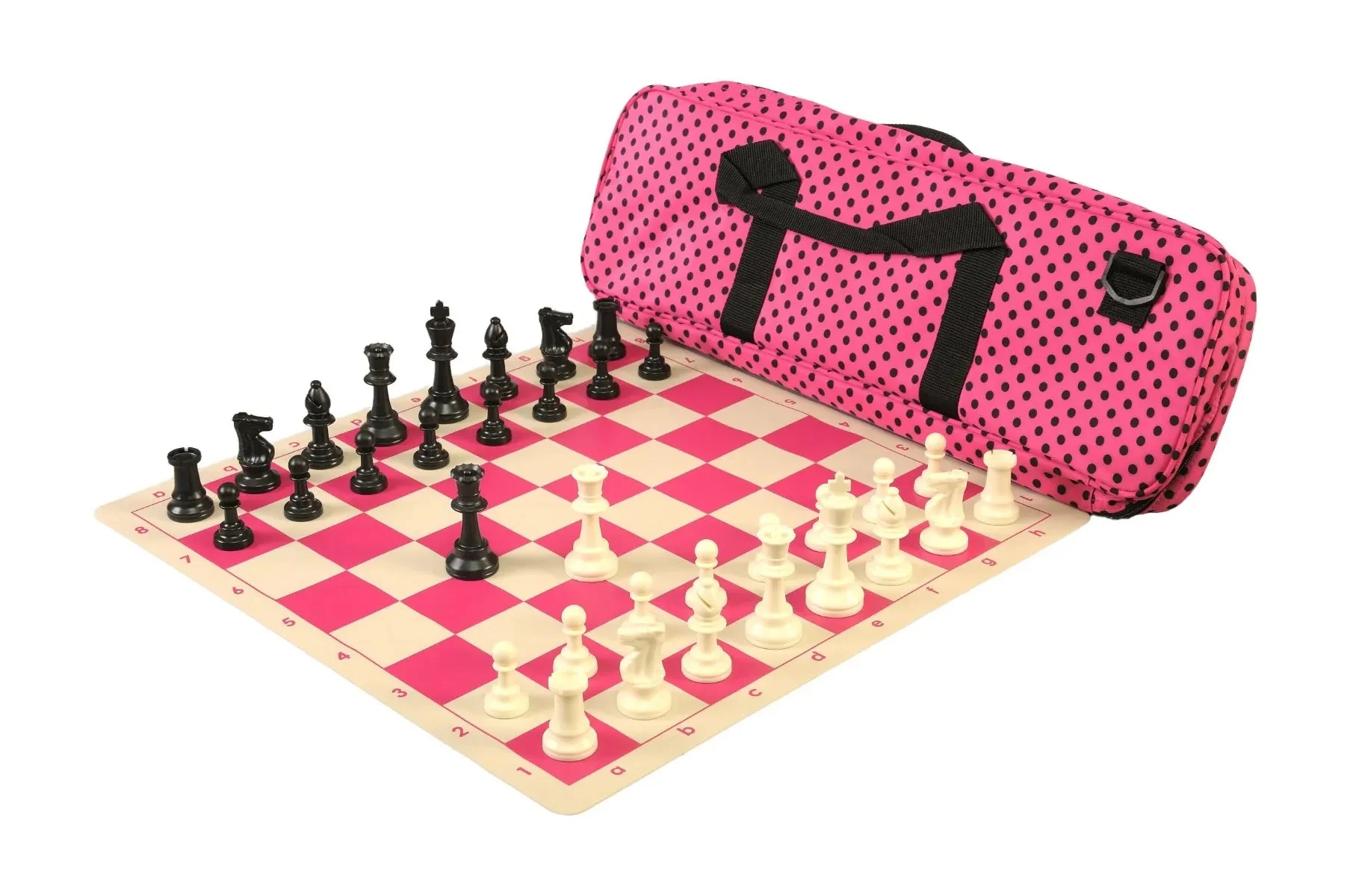 Deluxe Chess Set Combination and Triple Weighted Regulation Pieces | Silicone Chess Board | Deluxe Bag - Image 6