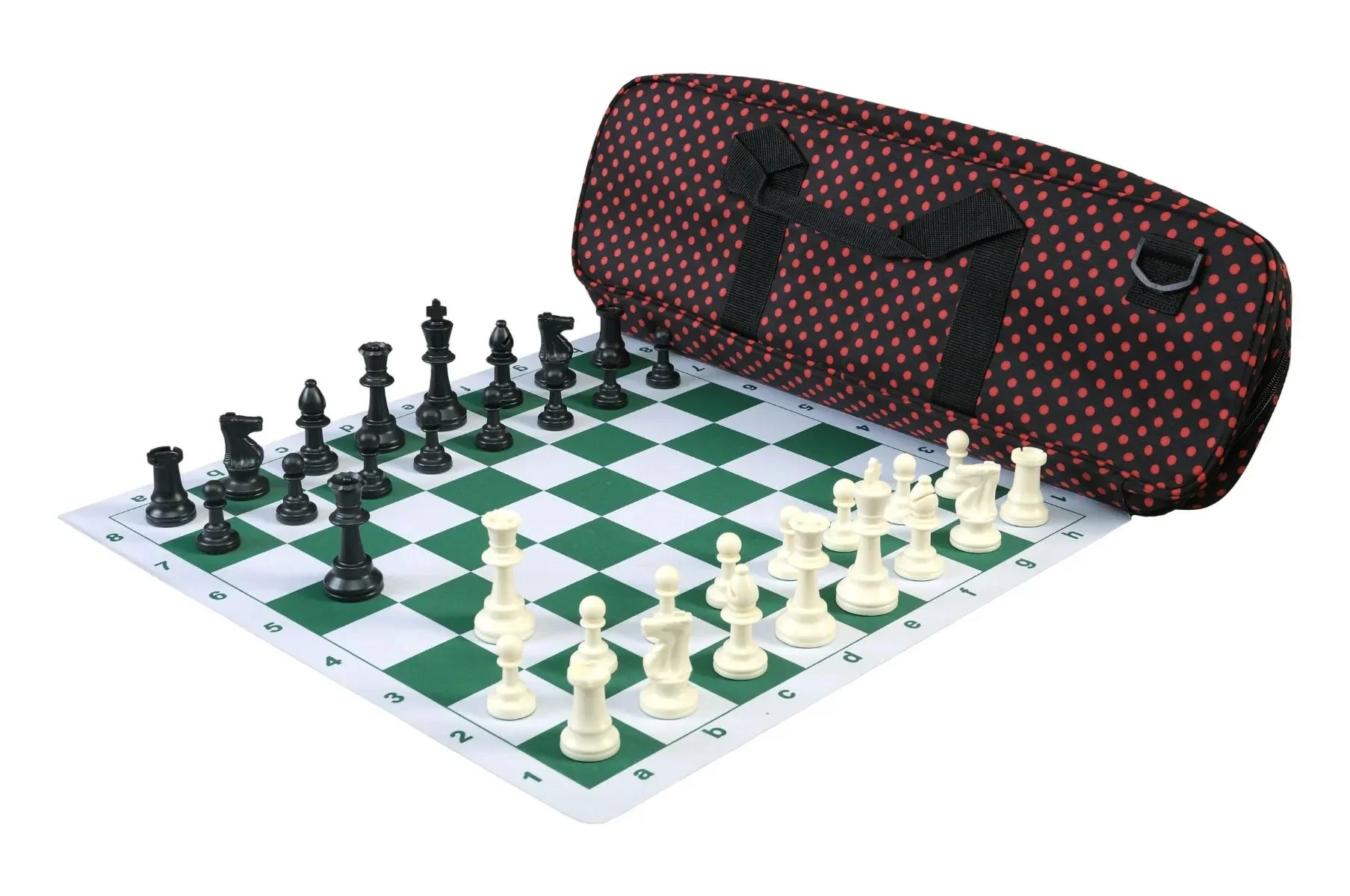 Deluxe Chess Set Combination and Single Weighted Regulation Pieces | Thin Mousepad Chess Board | Deluxe Bag - Image 24